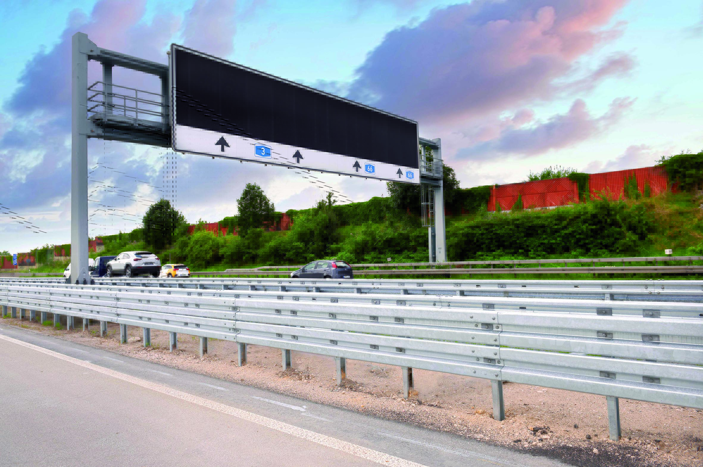 Die Saferoad RRS GmbH ist ein europa- und ­weltweit tätiger Produzent von Stahlschutz­planken und Fahrzeugrückhaltesystemen entlang von ­Autobahnen, Landstraßen und Schienentrassen sowie in Gewerbegebieten und Parkhäusern. (Bild: Saferoad RRS GmbH)
